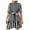 Black womens dresses, variant on Wycnly Womens Dresses Fashion Button up Loose Flowy Swing A Line Mini Dresses with Belt Summer Striped Print Crewneck Elbow-Length Formal Short Dress Black s