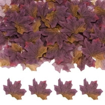 300-Pack Artificial Maple Leaves, Fake Fall Leaves Faux Autumn Leaves for Thanksgiving/Wedding/Party[8cm, Purple]