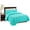 Turquoise, variant on 3-Piece Fully Quilted Embroidery Quilts Bedspreads Bed Coverlets Cover Set, Cal King Size, White, Black, Emma(Oversize, Turquoise)