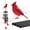 Cardinal, variant on Hummingbird Wind Chimes for Outside Wind Chimes Outdoor Garden Metal Wind Chimes Butterfly Cardinal Dragonfly Hummingbird Wind Chimes Gifts for Mom Grandma Memorial Sympathy Yard Patio Decor