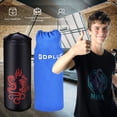 thumbnail image 6 of Topcobe 5 Pieces 40Lbs Filled Punching Boxing Set with Jump Rope and Gloves, Boxing Equipment, Speed Bag for Training, Stress Relief & Fitness, Black, 6 of 9