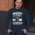 thumbnail image 4 of Bigfoot Dad Long Sleeve T-shirt More Squatchy Funny Daddy Sasquatch Dad Joke Outdoor Camping Father's Day Gift Idea, 4 of 7