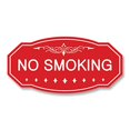 thumbnail image 2 of NO Smoking Victorian Door/Wall Sign (Red) - Medium 4" x 8", 2 of 3