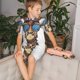 thumbnail image 4 of Balery American Giraffe Style Conjunto de Pijama Infantil de Manga Corta con Estampado – Ropa de Dormir de Algodón Suave-Medium, 4 of 6