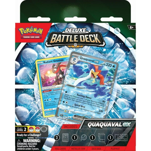Juego de cartas coleccionables Pokémon Quaquaval Deluxe Battle Deck