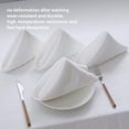thumbnail image 5 of Linen Tablecloth 100% Pure Linen Table Cloth for Rectangle Tables Machine Washable Dining Fall Tablecloth with 4PCS Free 20"x 20" Linen Napkins (White, 60" x 84"), 5 of 6