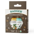 thumbnail image 3 of Badger Certified Organic Cocoa Butter Lip Balm Set, Cocoa, Vanilla, Orange, Mint, 0.25 oz (4 Pack), 3 of 8