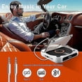 thumbnail image 2 of Exquisite Portable CD Player Bluetooth Speaker,LED Screen, Stereo Player, Wall Mountable CD Music Player with FM Radio-Pink, 2 of 5