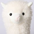 thumbnail image 3 of Muñeco de alpaca de peluche de alpaca blanca pura, muñeco de alpaca suave como la nieve Rojo Verde, 3 of 4