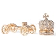 thumbnail image 2 of Hand Painted Royal Crown Carriage Ornament/Trinket Box Embellished with 24K Gold and High Quality Crystals by Matashi, 2 of 5