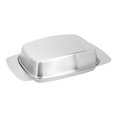 thumbnail image 1 of Butter Dish with Lid Container Stainless Steel Box Lunch Cheese Tray Lidded European Style, 1 of 6