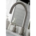 thumbnail image 4 of Kingston Brass KS8928DFL NuWave Widespread Bathroom Faucet with Brass Pop-Up, Brushed Nickel, 4 of 8