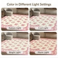 thumbnail image 7 of ODIKA 4'x6' Ultra-Soft Area Rug, Pink Long Coquette Motif Delicate Frame Border Vintage Sage Bathroom None Washable, Bare feet friendly, Silk-Touch for Bedroom Home office, 7 of 7