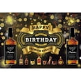 thumbnail image 3 of Fondo de cumpleaños con temática de whisky, fondo fotográfico vintage, decoración de fiesta en dorado y negro, pancarta para mesa de pastel para hombres, 30, 40 y 50 años, 3 of 5