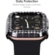 thumbnail image 4 of 2-Pack Bling Compatible for Apple Watch Cases 42mm Series 3 2 1, Protective Bumper for iWatch Series 1/2/3 (42mm, Black/Clear), 4 of 5