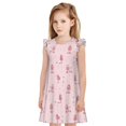 thumbnail image 1 of Balery Poodle Dog Camisón de princesa para niñas, pijama de algodón con mangas abullonadas, suave y bonito.-X-Large, 1 of 6