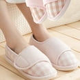 thumbnail image 2 of Womens Slippers Wide Diabetic Shoes Adjustable House Slippers Memory Foam Bedroom Shoes Arthritis Edema Indoor Outdoor for Elder Women, 2 of 8