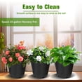 thumbnail image 6 of 5-Pcs Black 15 Gallon Circular Seedling Pots Plastic Plant Pots Seedling Cups Nursery Pots Plant Containers, 6 of 7
