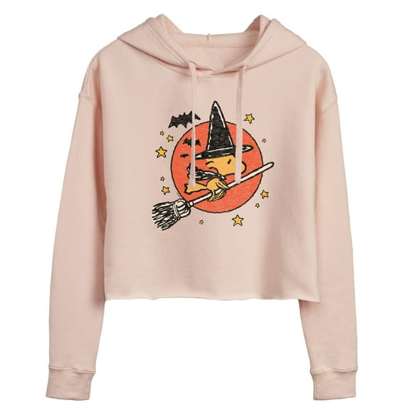Peanuts - Woodstock Witch - Juniors Cropped Pullover Hoodie
