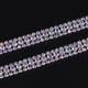 thumbnail image 3 of Adorno para tarta de novia con cadena de cristal de 1 yarda, con cierre de diamantes de imitación, color plateado Diamante color plata, 3 of 9