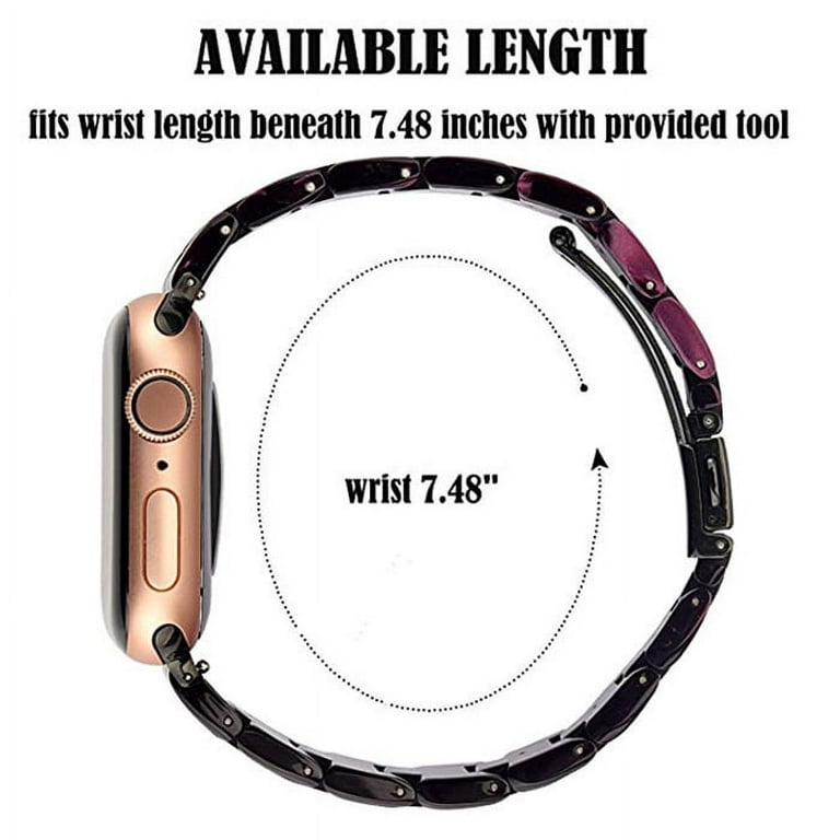 Wewoo - Bracelet noir et blanc pour Apple Watch Series 3 & 2 & 1