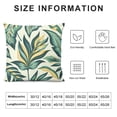 thumbnail image 5 of COMIO  Palm Leaves Decorative Throw Pillow Cover Case,Tropical Palm Leaves Jungle Leaf Waist Lumbar Throw Pillow case Cushion Cover for Sofa Home Decorative Oblong White, 5 of 5