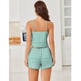 thumbnail image 4 of Ekouaer Cami Pajama Sets Y2K 2 Piece Lace Crop Top and Shorts Sexy Pjs Summer Lingerie Sleepwear Nightwear for Women, 4 of 6