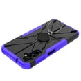 thumbnail image 6 of Heavy Duty Bracket Case for Samsung Galaxy A14 5G, Dual-Layers Rugged PC Soft Silicone Shockproof Lens Protection Case with Rotated Ring Holder Kickstand Magnetic Non-Slip Cover,Purple, 6 of 6