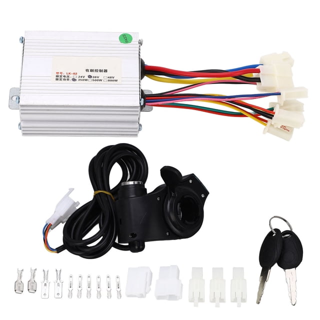 Kit de controlador de motor 350w disipador de calor rápido y protección de baja tensión kit de mango de acelerador de Bicicleta eléctrica 36v