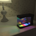thumbnail image 5 of Playlearn Mini Aquarium Fake Fish Tank with LED Lights for Office and Home Decor, 5 of 5