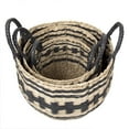 thumbnail image 3 of Truu Design Set of 3 Round Natural Beige Storage Baskets, 3 of 5