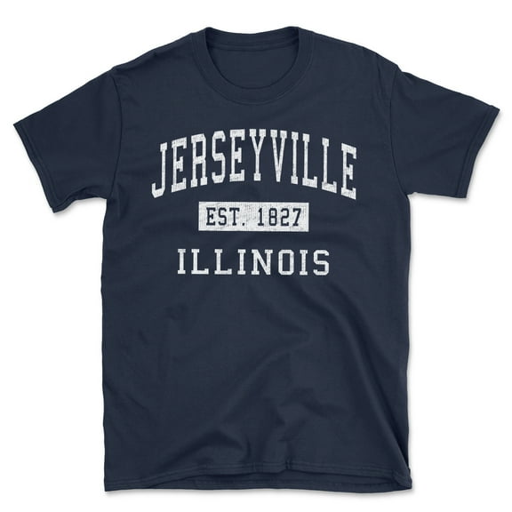 Jerseyville Illinois Classic Established Men's Cotton T-Shirt