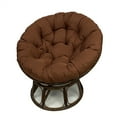 thumbnail image 5 of TOPCHANCES Waterproof Papasan Chair Cushion Only, 51 inch Tuffed Round Floor Seat Cushion, Swing Chair Seat Cushion with Ties, Chocolate, 5 of 9