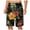 A-Purple194, variant on JAJAHO Mens Hawaiian Shorts Tropical Floral Printed Retro Streetwear Loose Fit Beach Shorts Drawstring Waist Summer Stylish Bottoms
