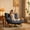 Grey, variant on Peispie Giant Lazy Sofa Chair for Adults, Armless Corduroy Floor Lounge Chair with Backrest, Ergonomic Comfy Single Couch Accent Chair for Living Room & Bedroom, Easy Assembly, Grey