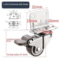 thumbnail image 1 of 1pcs Roulettes Robustes 20kg Pivot Silencieuses Roues Universelles Roues de Chariot Résistantes à l'Usure pour Meubles Armoires Chaise Lit de Bébé Tables, 1 of 6