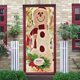 thumbnail image 3 of 2 unids/set pegatinas navideñas para puerta de refrigerador de muñeco de nieve, calcomanías artísticas de pared autoadhesivas impermeables para decoración del hogar, 3 of 5