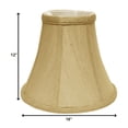 thumbnail image 6 of 16" Pale Brown Premium Bell No Slub Lampshade, 6 of 6