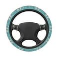 thumbnail image 3 of Balery Teal Mama Llama print Steering Wheel Covers Elastic Skidproof Steering Wheel Protective Cover Case for Men Women Universal 15 Inches Cars Accessories, 3 of 8