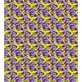 thumbnail image 3 of Retro Duvet Cover Set, Abstract Indie Eye Patterns Geometric Polygons Memphis Art Style Grunge Forms, Decorative 2 Piece Bedding Set with 1 Pillow Shams, Twin Size, Yellow and Purple, by Ambesonne, 3 of 3
