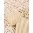 thumbnail image 6 of Bagilaanoe 3pcs Newborn Baby Girl Long Pants Set Short Sleeve Romper Tops + Floral Print Flare Trousers + Headband 3M 6M 12M 18M 24M Infant Casual Outfits, 6 of 9