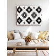 thumbnail image 4 of Black Aztec Wall Art for Living Room,Canvas Picture Wall Decor for Bathroom Bedroom,Ethnic Southwest Boho Farmhouse Aesthetic Painting Artwork for Office Kitchen Hallway Dining Room Decor 24"x32", 4 of 8