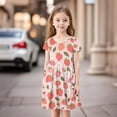 thumbnail image 3 of Grblisyd Girls Dresses Summer Short Sleeve Kids A Line Cute Cartoon Sundresses with Pockets for Casual 3-12 Y, 3 of 6