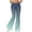 #318-Green, variant on Cutuoiiu Womens Casual Gradient Color High Waist Flared Pants Loose Yoga Flare Trousers Gifts