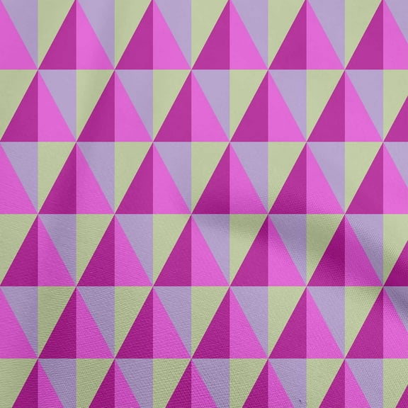 oneOone Cotton Flex Fuschia Pink Fabric Geometric Quilting Supplies Print Sewing Fabric By The Yard 40 Inch Wide