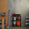 thumbnail image 3 of 24" x 14" x 33" Kitchen Shelves, SEGMART Rustproof 3-Shelf Shelving Unit with Adjustable Height, Heavy Duty Wire Storage Shelf for Living Room, Office, Garage, Outdoor Grill Area, Backyard, Q0536, 3 of 8