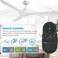 thumbnail image 4 of Ceiling Fans without Lights 56 Inch White Ceiling Fan No Light for Bedroom Living Room, Low Profile Outdoor Ceiling Fans for Patios, Remote Control, Reversible 3 Blades, Ventilador de Techo, 4 of 9