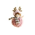 thumbnail image 2 of NWOKYZGH 1Pc Christmas Angel Ornaments - Cute Baby Doll Christmas Tree Ornaments Decor - Handmade Furry Hat & Cloth for Girls Birthday Party Decorations - Reindeer Angel, 2 of 6