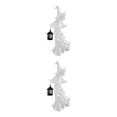 thumbnail image 2 of Maytalsory Indoor And Outdoor Halloween Witch Statue - Resin Durable Unique Production Wide Application white 2Set, 2 of 6