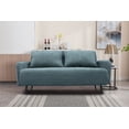 thumbnail image 3 of Lawson 61"W Gray Fabric Convertible Loveseat Sleeper with Pillows, 3 of 12